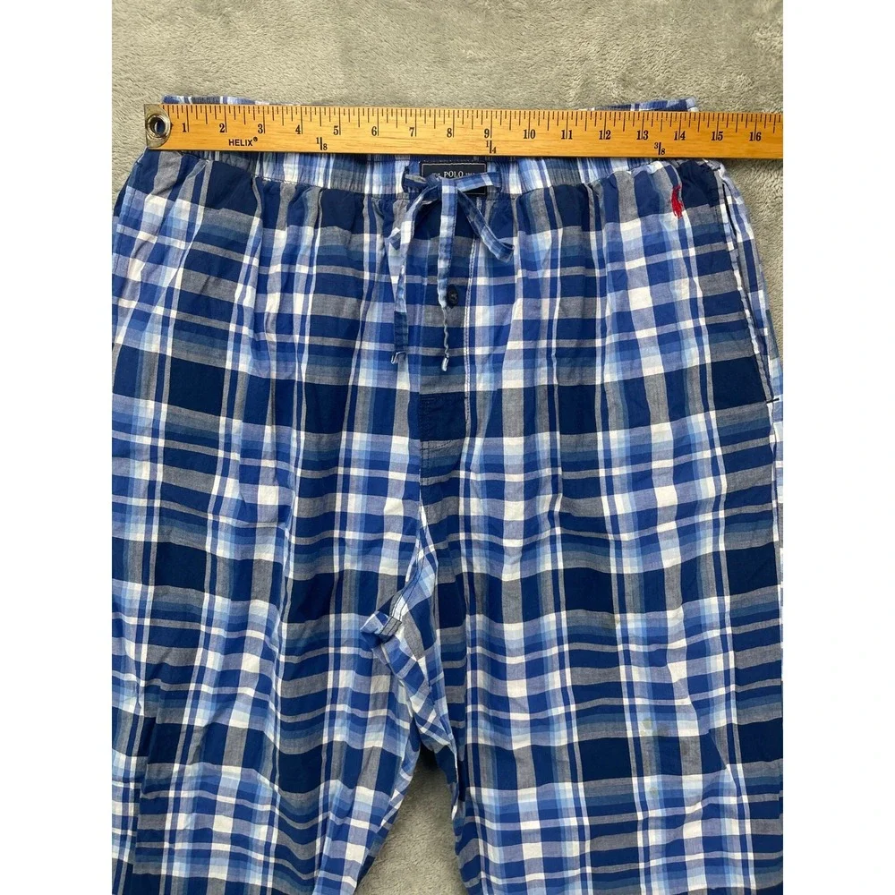 Polo Ralph Lauren Sleepwear Mens Lounge Pants L Blue‎ Plaid